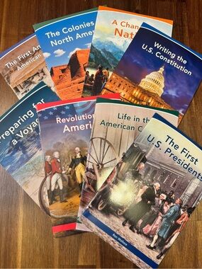 Set of 8 American History Student Reader Books NEW Social Studies